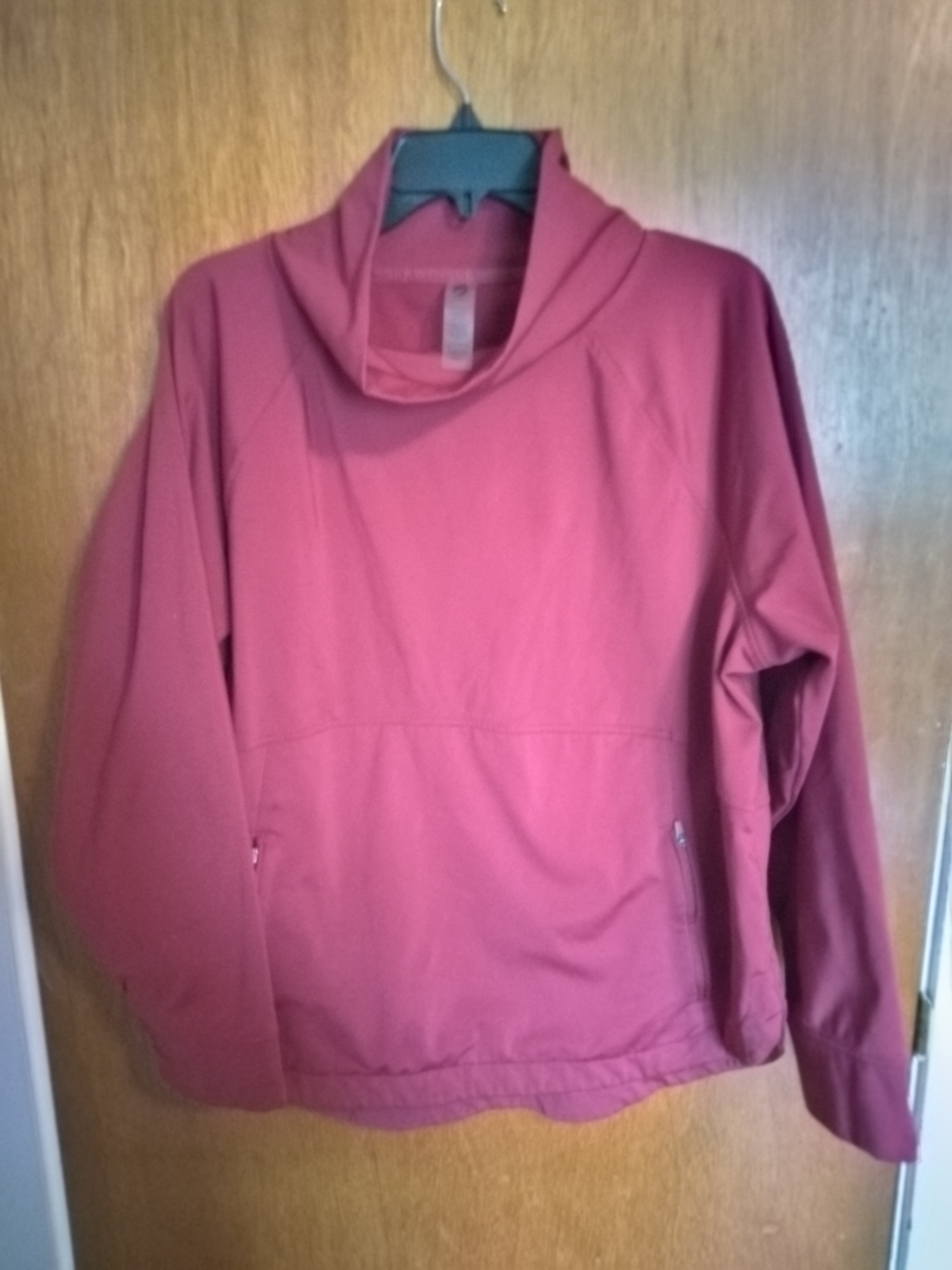 Lou & Grey Women's Pink Funnel Neck Pullover Jacket - Picture 2 of 3